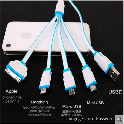 2015 vogoge accessories new products 4 in1usb cable for iphone6s plus
